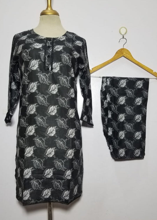 Vibrant Digital Lawn 2-Piece Suit for Women