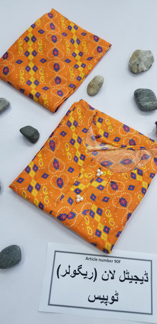 Vibrant Digital Lawn 2-Piece Suit for Women