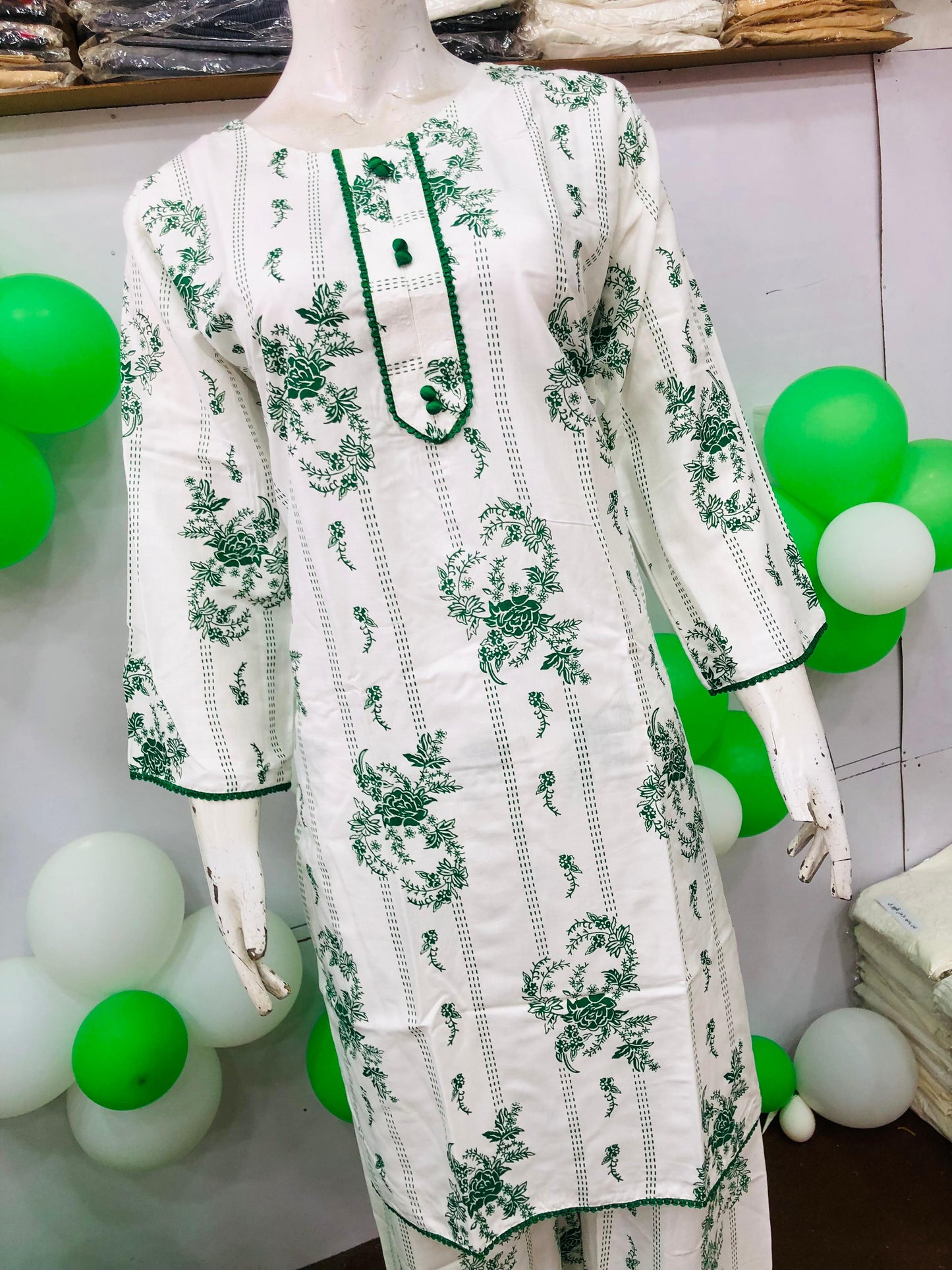 Ever Green SUMMER LINEN 2 PIECE  ( Kali Flower )