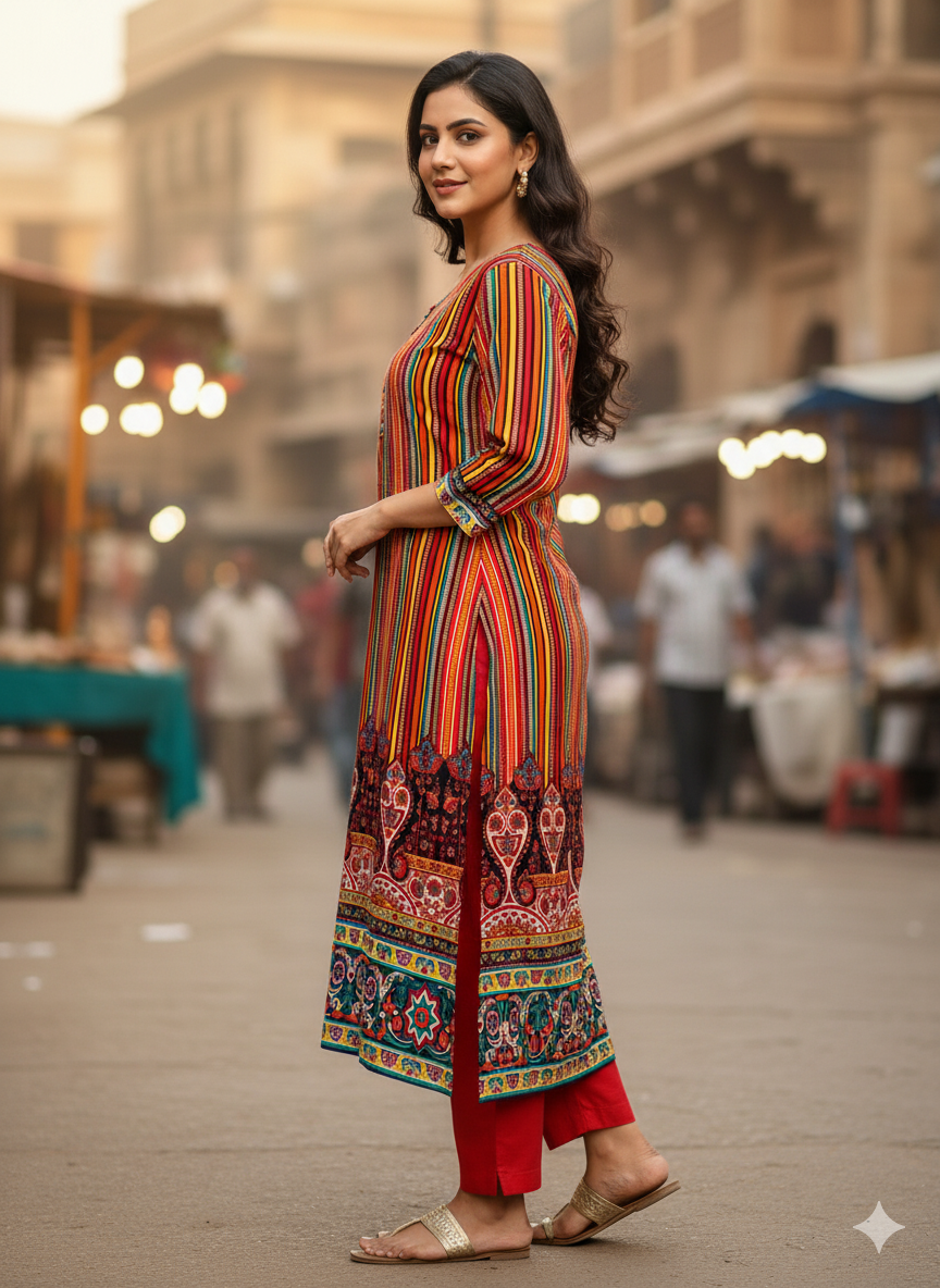 Stitched Classic Linen 2-Piece Outfit (85)