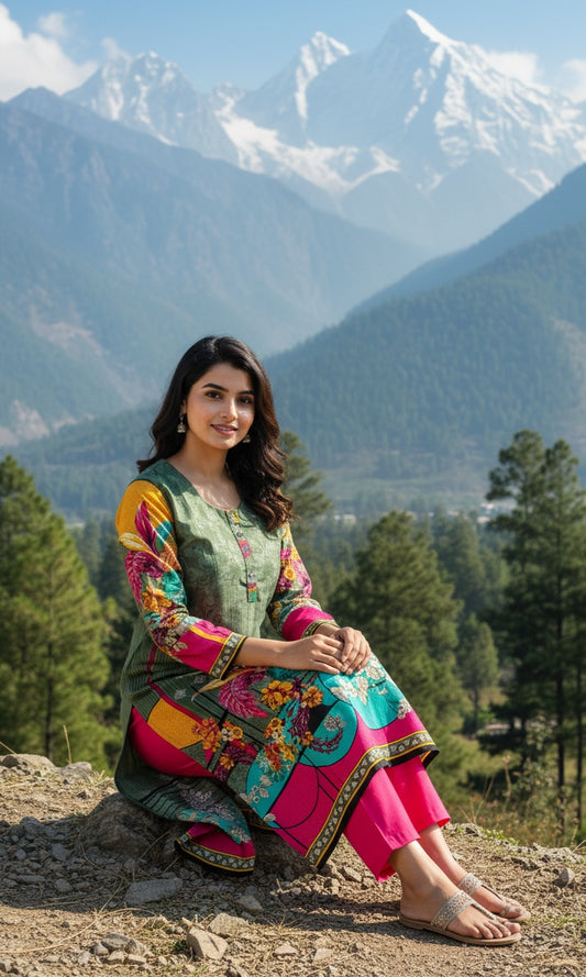 Stitched Classic Linen 2-Piece Outfit (61)