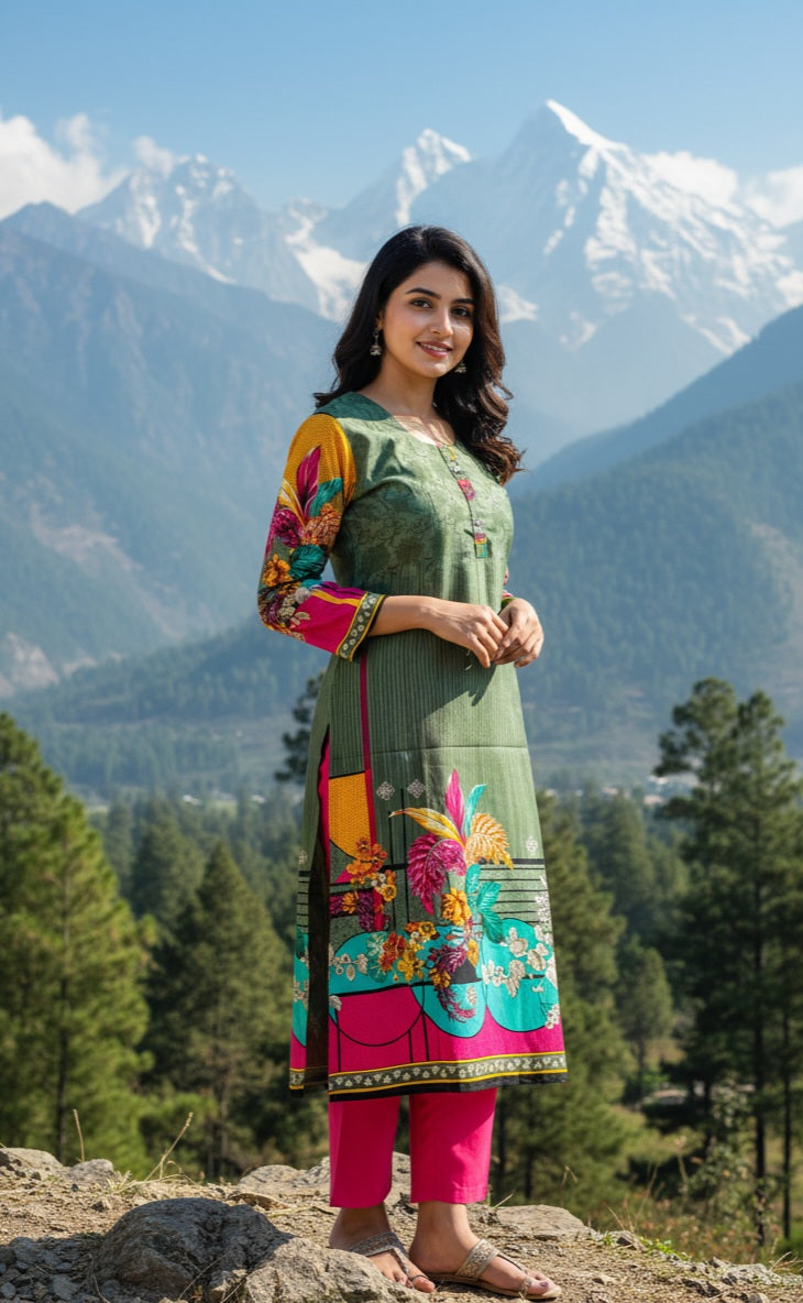 Stitched Classic Linen 2-Piece Outfit (61)