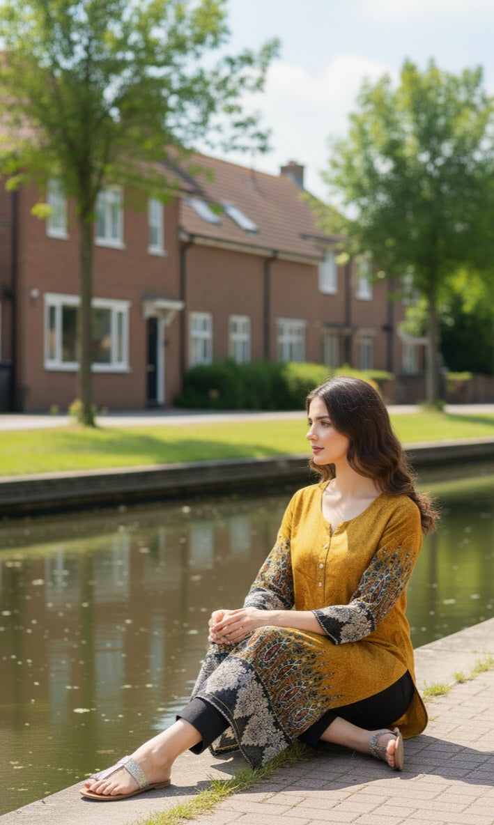 Stitched Classic Linen 2-Piece Outfit (81)