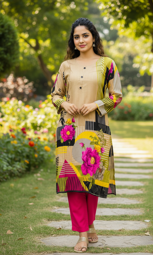 Stitched Classic Linen 2-Piece Outfit (64)