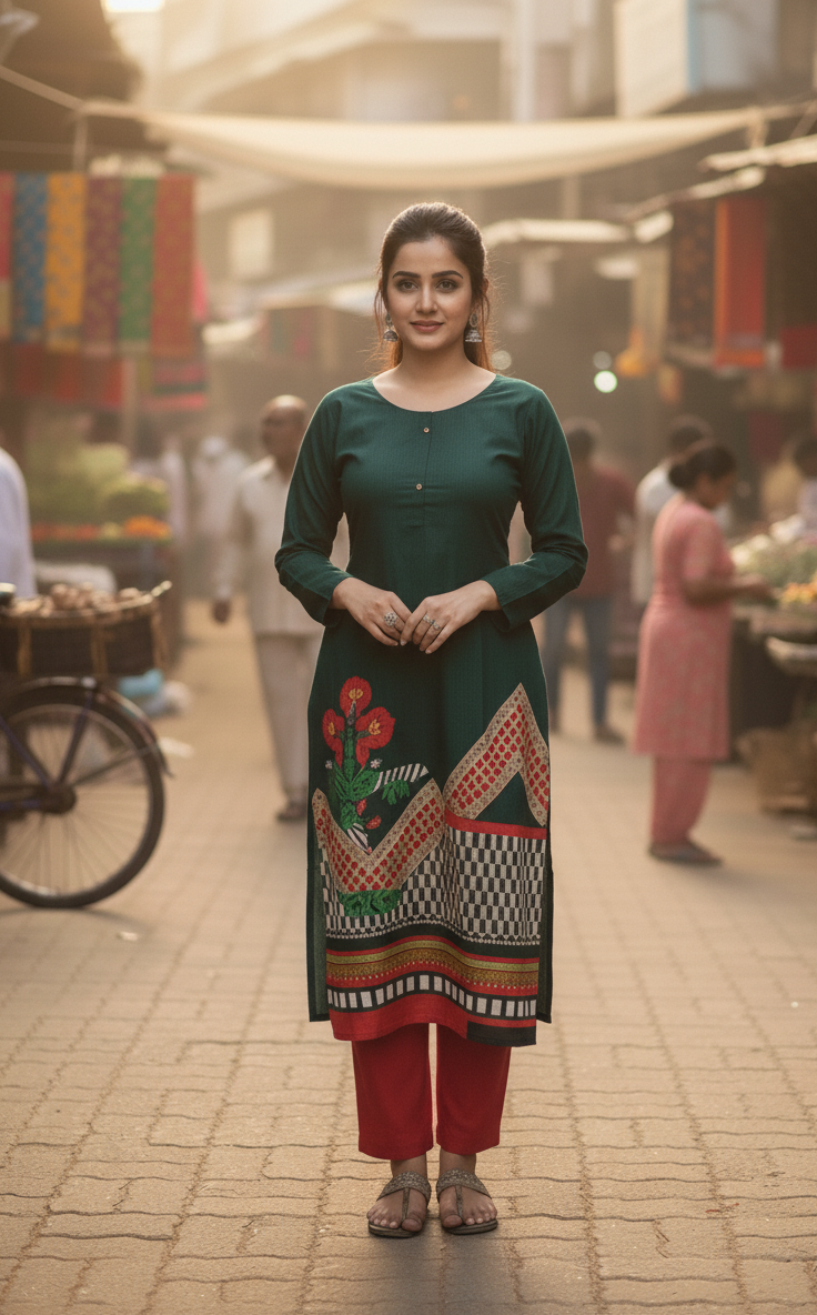 Stitched Classic Linen 2-Piece Outfit (2)